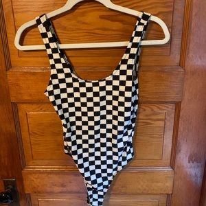 Checkered Bodysuit